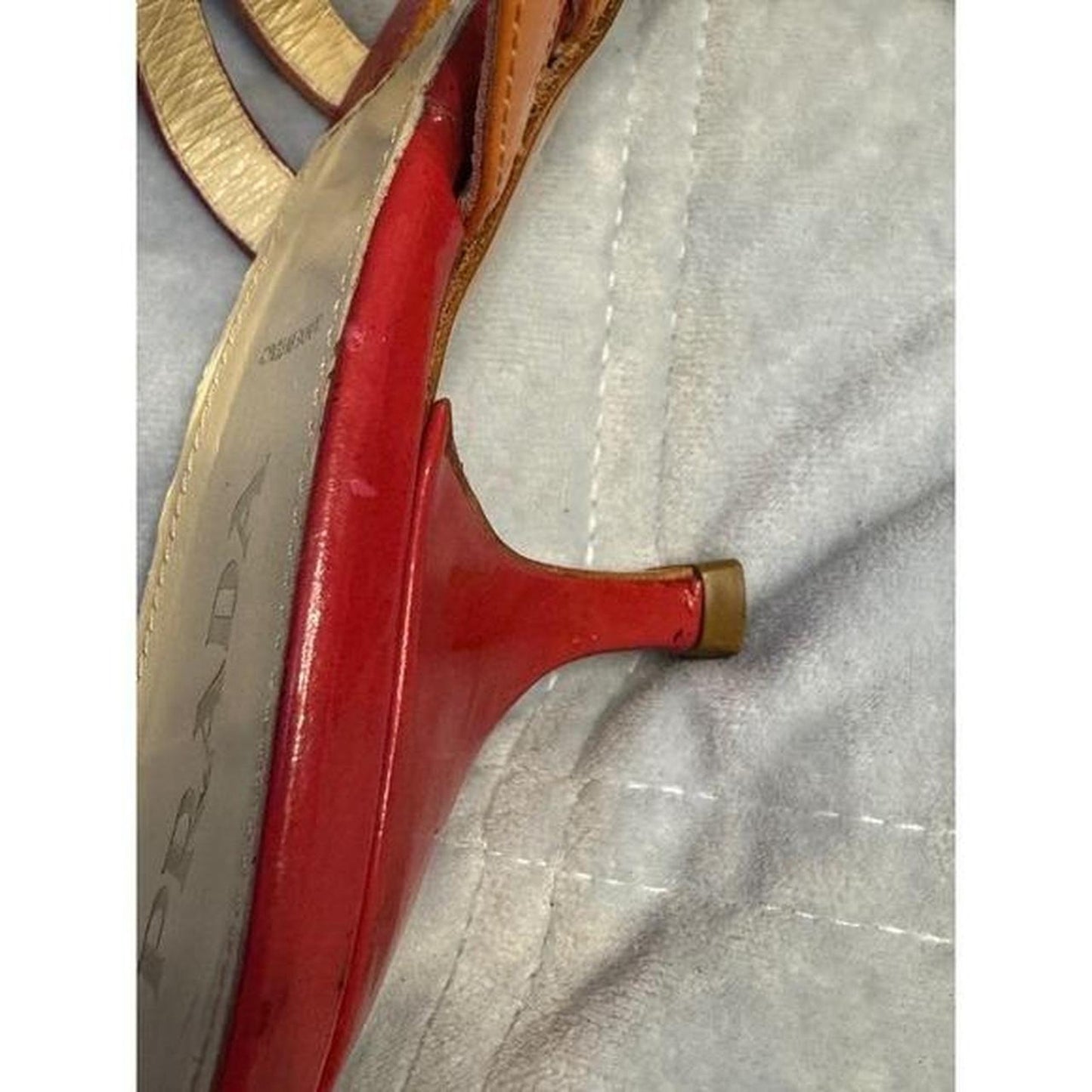Prada orange Sandal 38.5