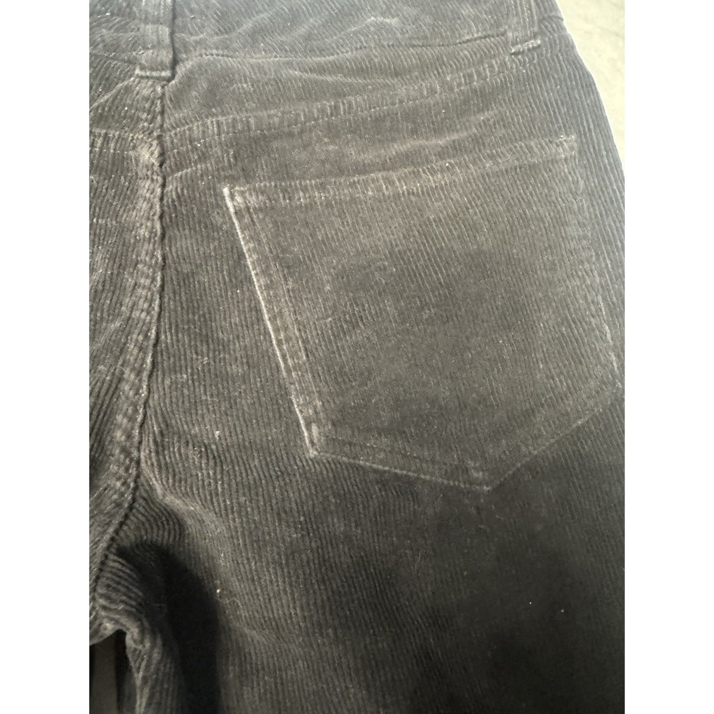 Burberry London Black Corduroy Pants Nova Check Trim Women’s US 6 Italy