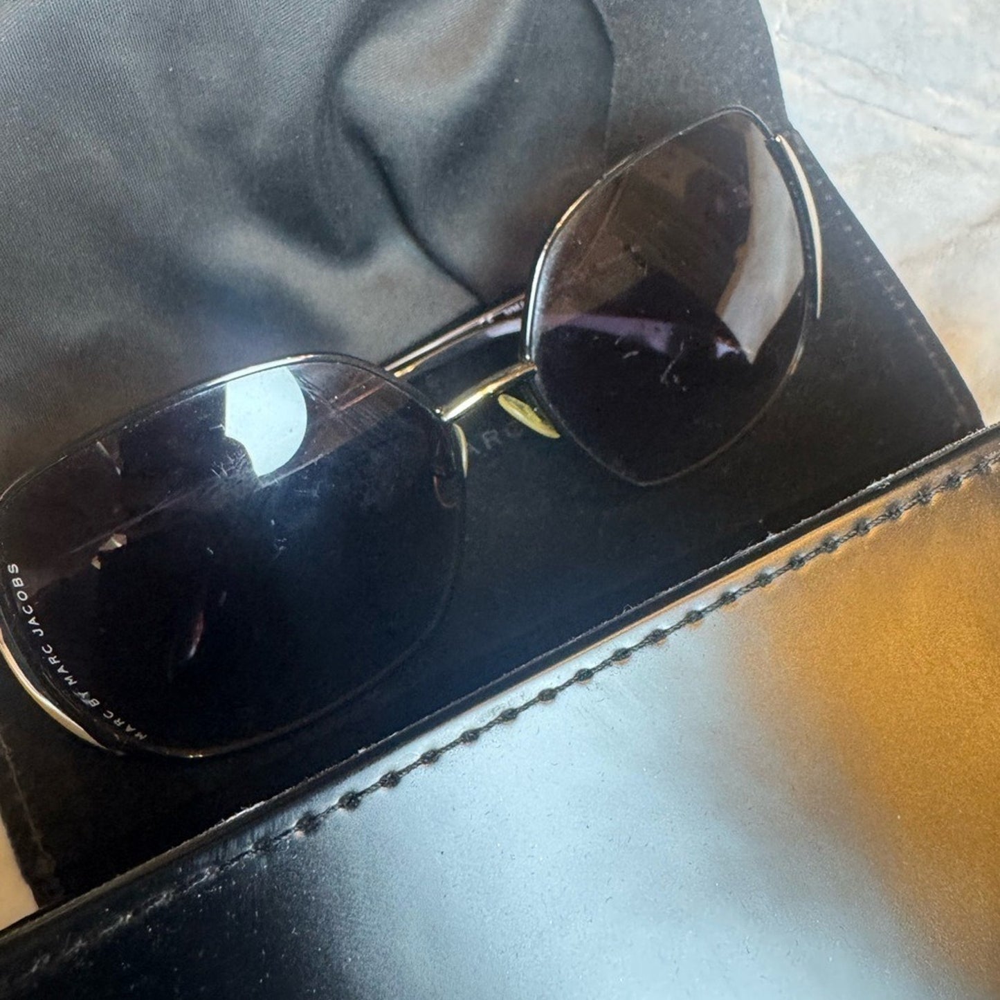 Marc Jacobs Black Sunglasses with Gradient Lenses