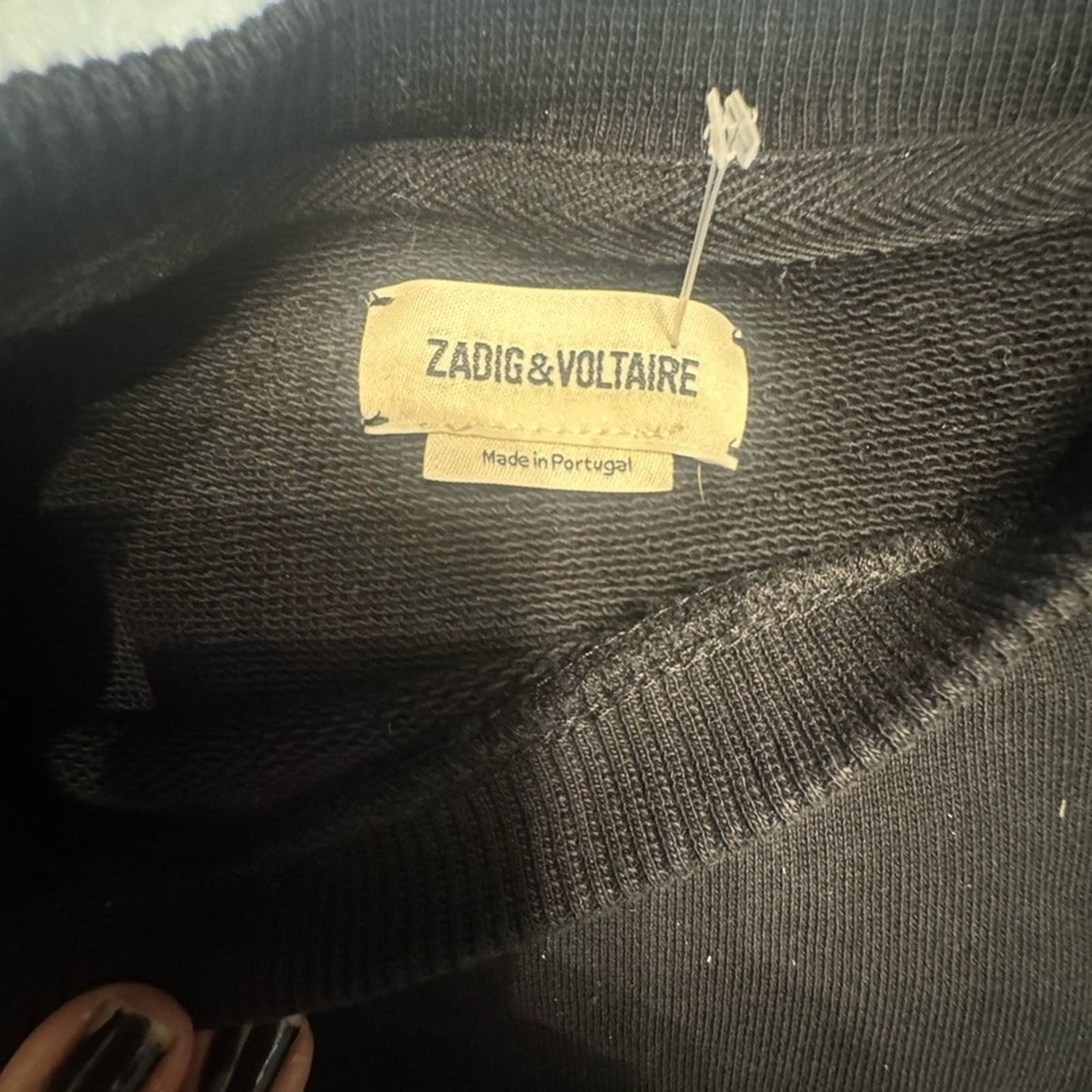 Zadig & Voltaire "Voltaire" Logo Sweatshirt – Made in Portugal – Retails $225 M