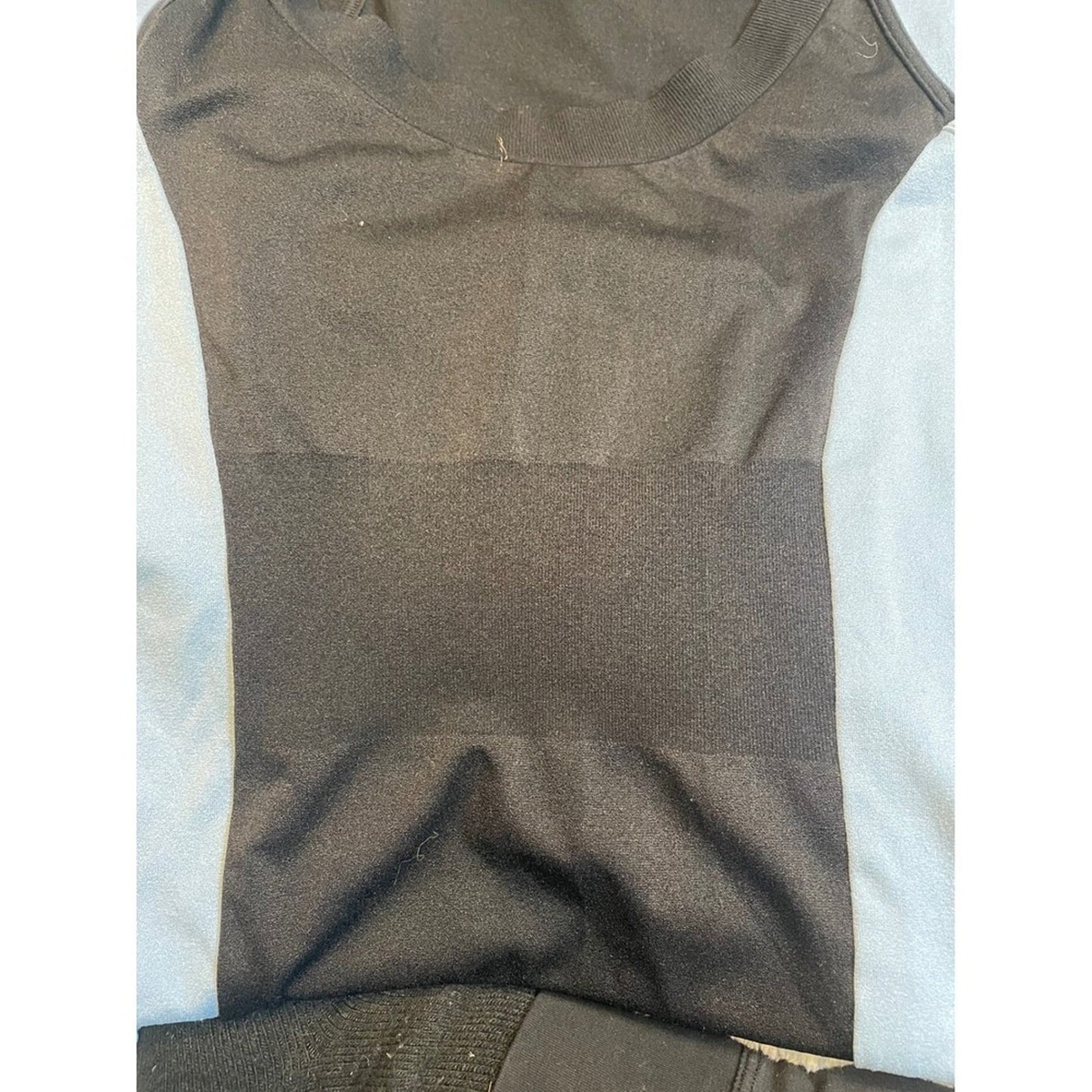 Bebe Sleeveless Maxi Dress Black Light Grey Colorblock P/S Bodycon