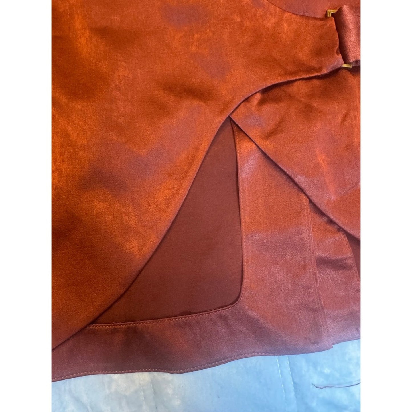 Free People Rust Colored Blazer Jacket Statement Button Front Pockets