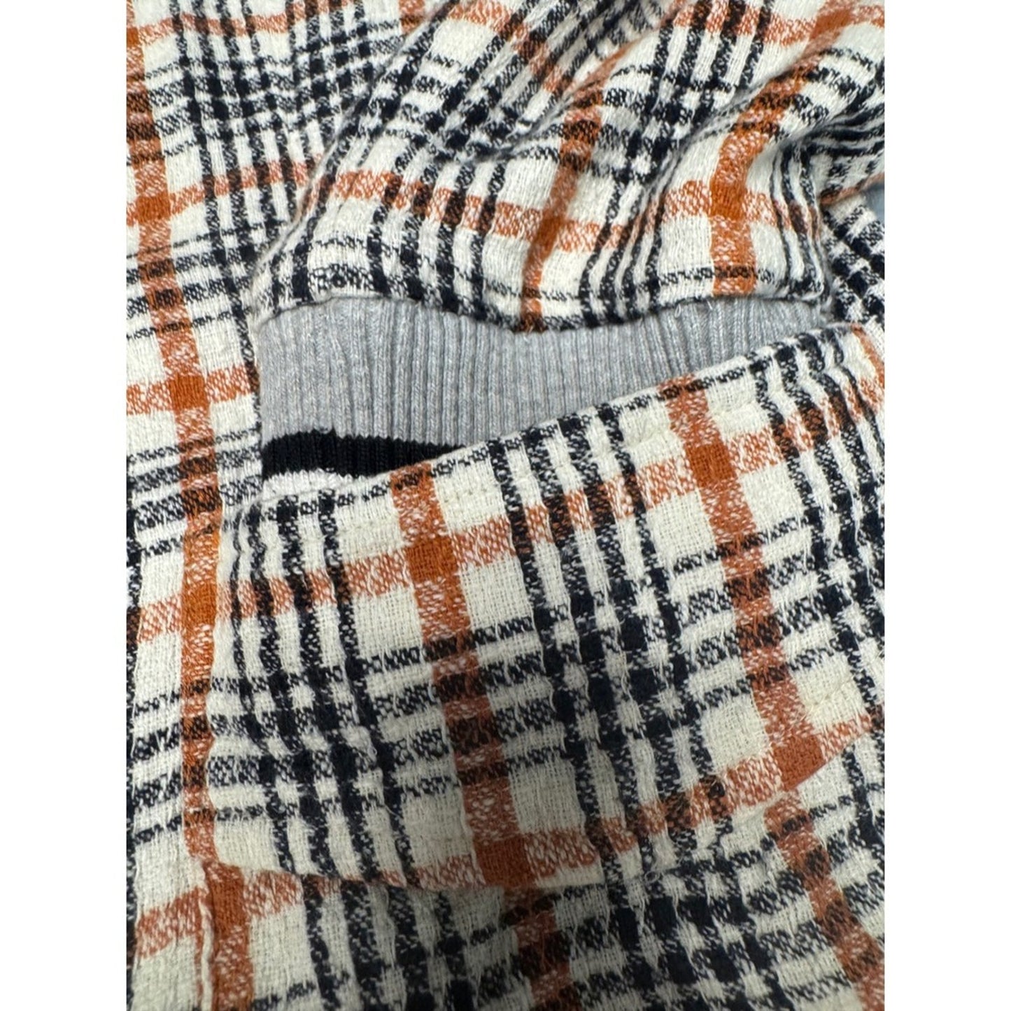 Free People Plaid College Prep Blazer Jacket S Patchwork Paisley Lined
