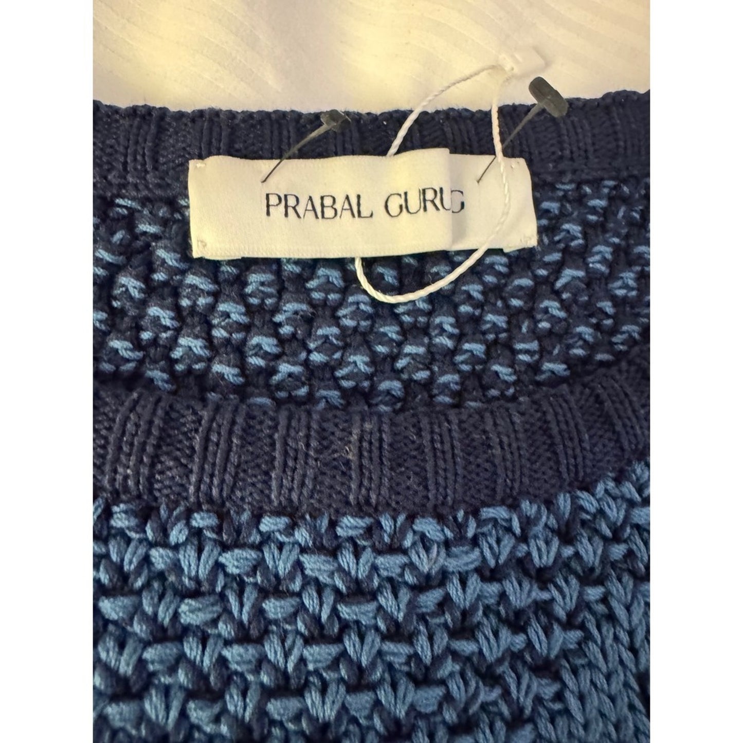 Prabal Gurung Colorblock Open Knit Sweater – Size S