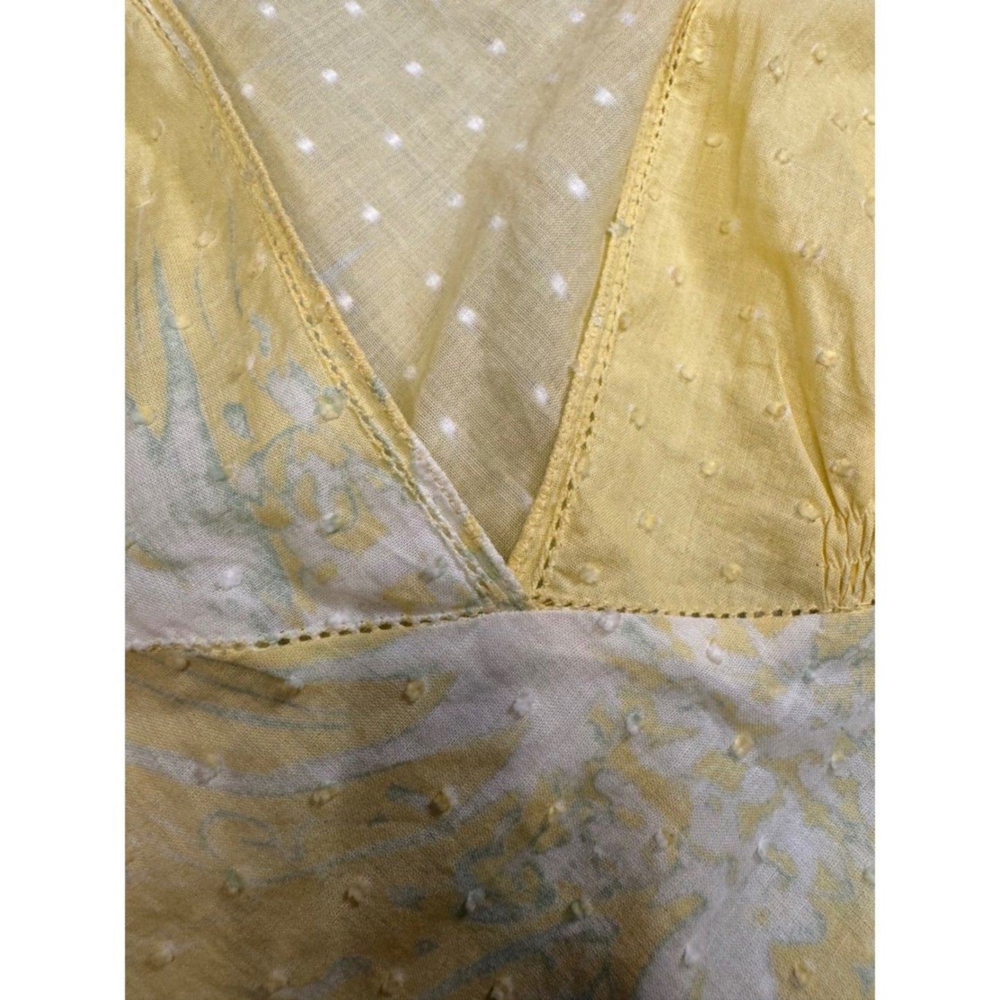 Max Studio Special Edition Yellow Floral Sleeveless Dress Size 8