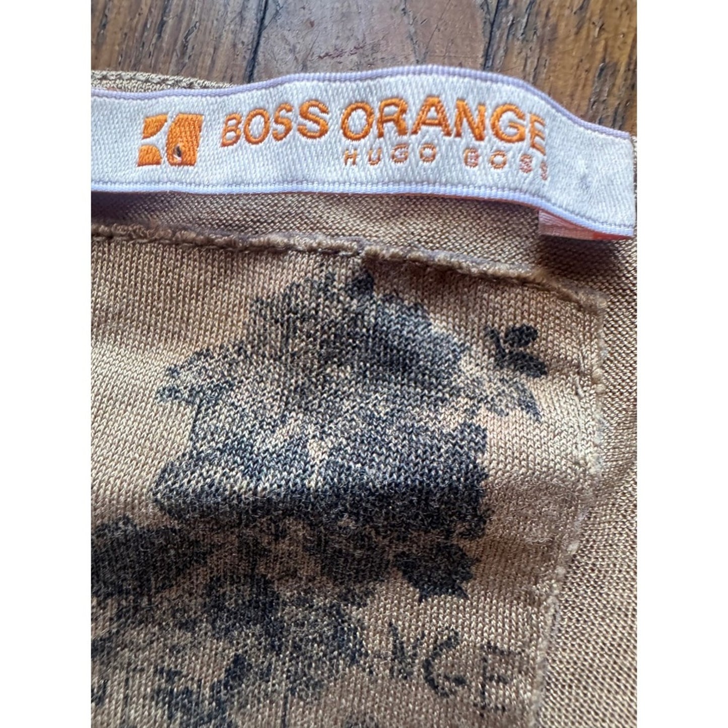 BOSS ORANGE Hugo Boss Women's Floral Print Short Sleeve Crew Neck T-Shirt Top