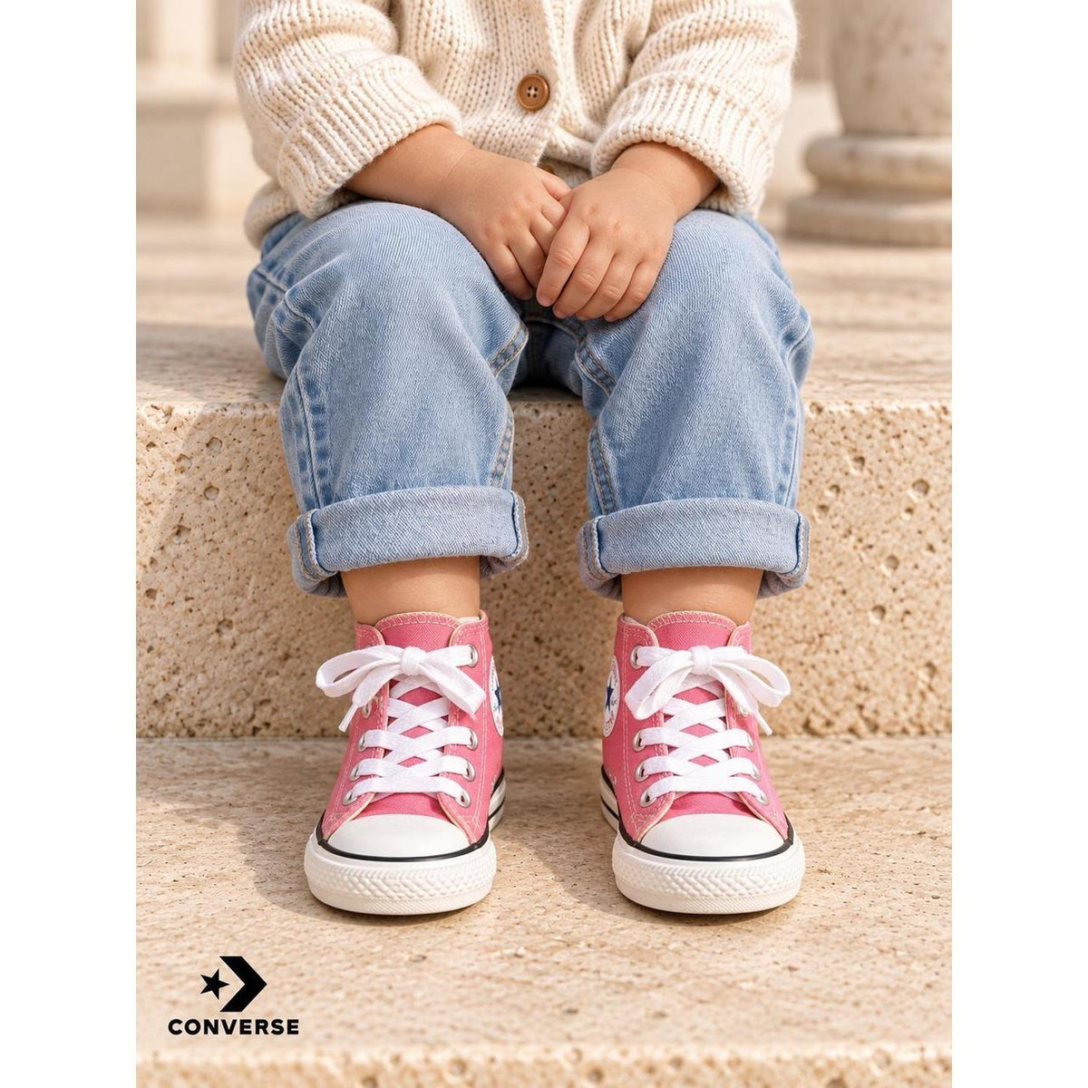 Converse Chuck Taylor All Star Pink High-Top Infant Sneakers Size 5C