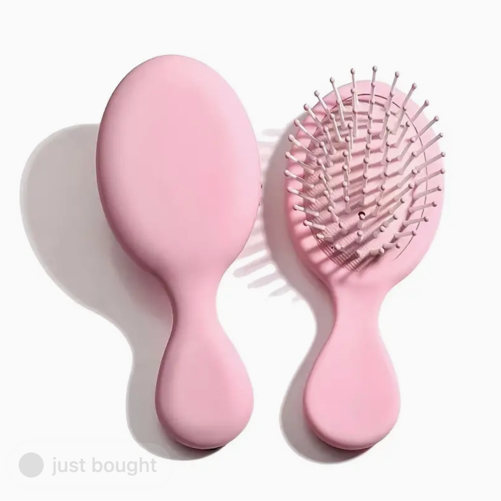 DAFNI Mini Hair Styling Brush ブラック・ピンク Soho Mini Hairbrush - Pink