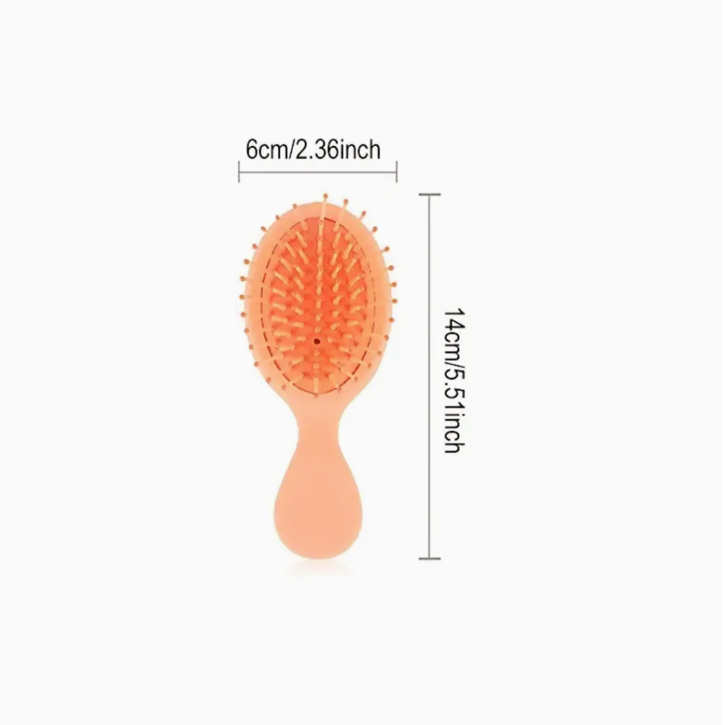 Travel Mini Detangler Hair Brush- Small, Wet/ Dry Hair Brush - Trendy Vendy LA