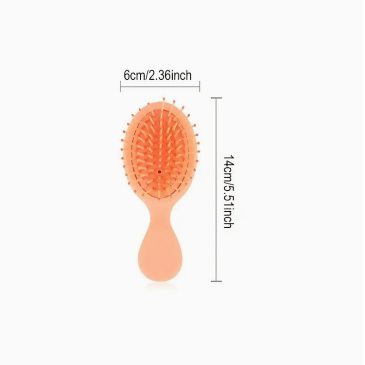 Travel Mini Detangler Hair Brush- Small, Wet/ Dry Hair Brush - Trendy Vendy LA