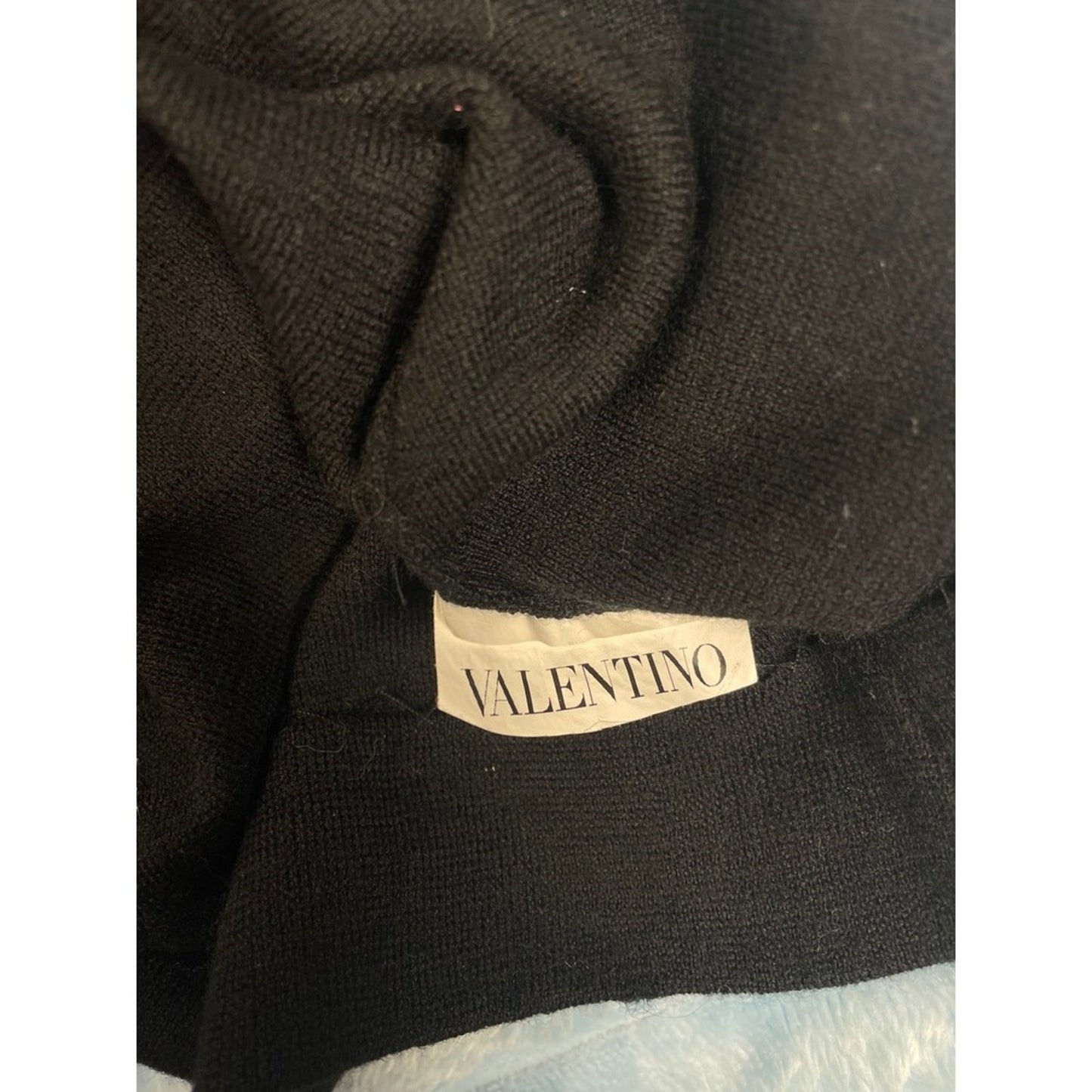 Valentino Black One Shoulder Ruffle Dress