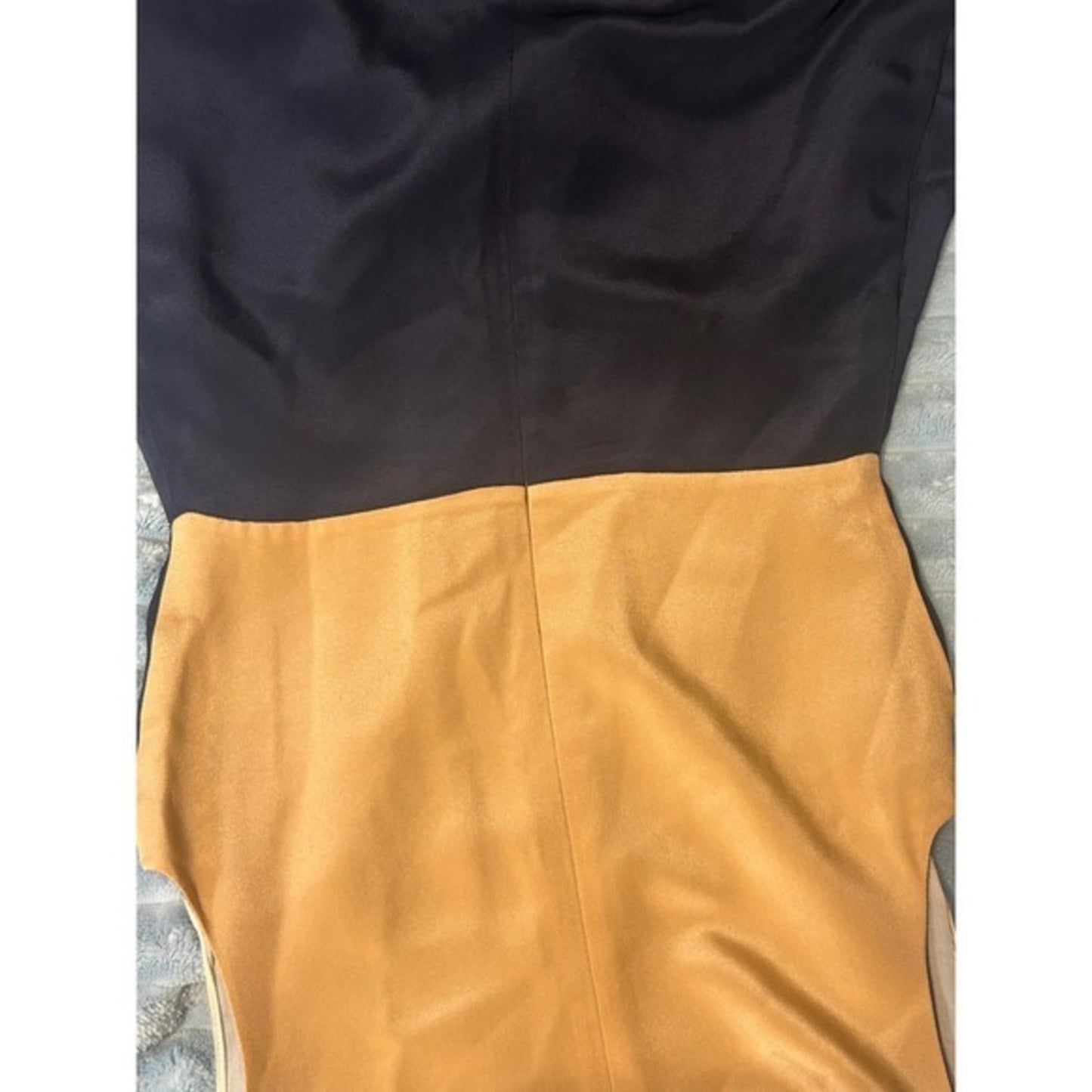 3.1 Phillip Lim Navy Silk Sheer Panel Fit Flare Dress Size 2