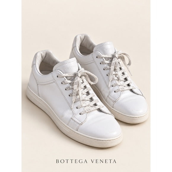 Bottega Veneta White Leather Sneakers Men's US 11 / EU 44