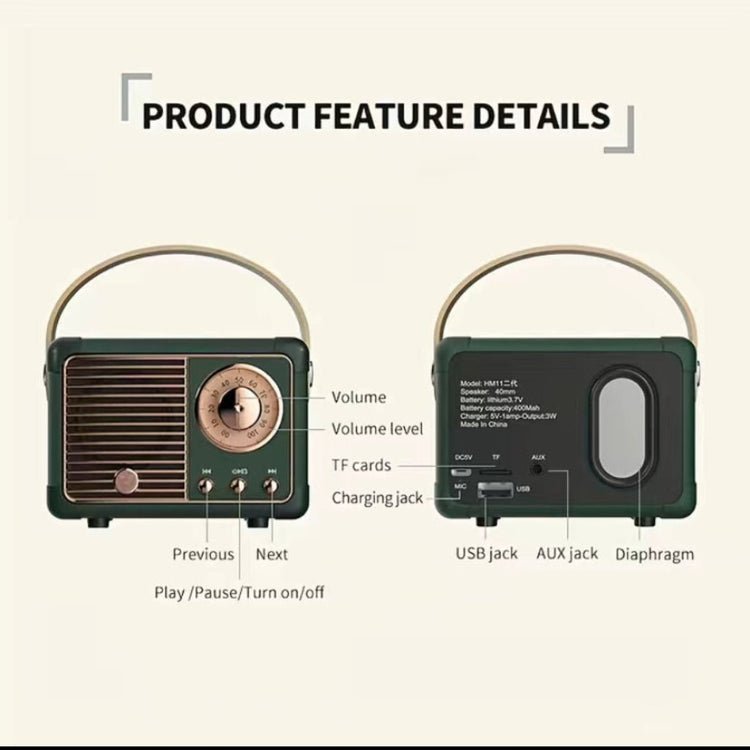 Retro Vintage Wireless Speaker - Trendy Vendy LA