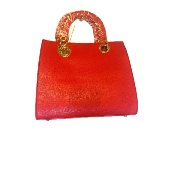 Badgley Mischka Studio Red Pebbled Leather Tote Bag – NWT