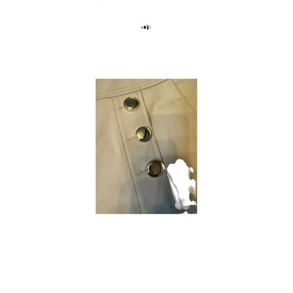Derek Lam 10 Crosby Sailor Button High Waisted Tailored Shorts Tan Beige Size 2
