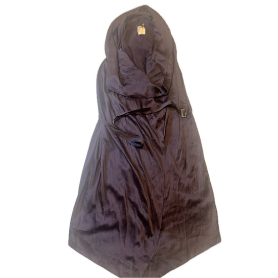 L’Agence Black Wrap Dress Size 1 Small Belted Longline Minimalist Luxe