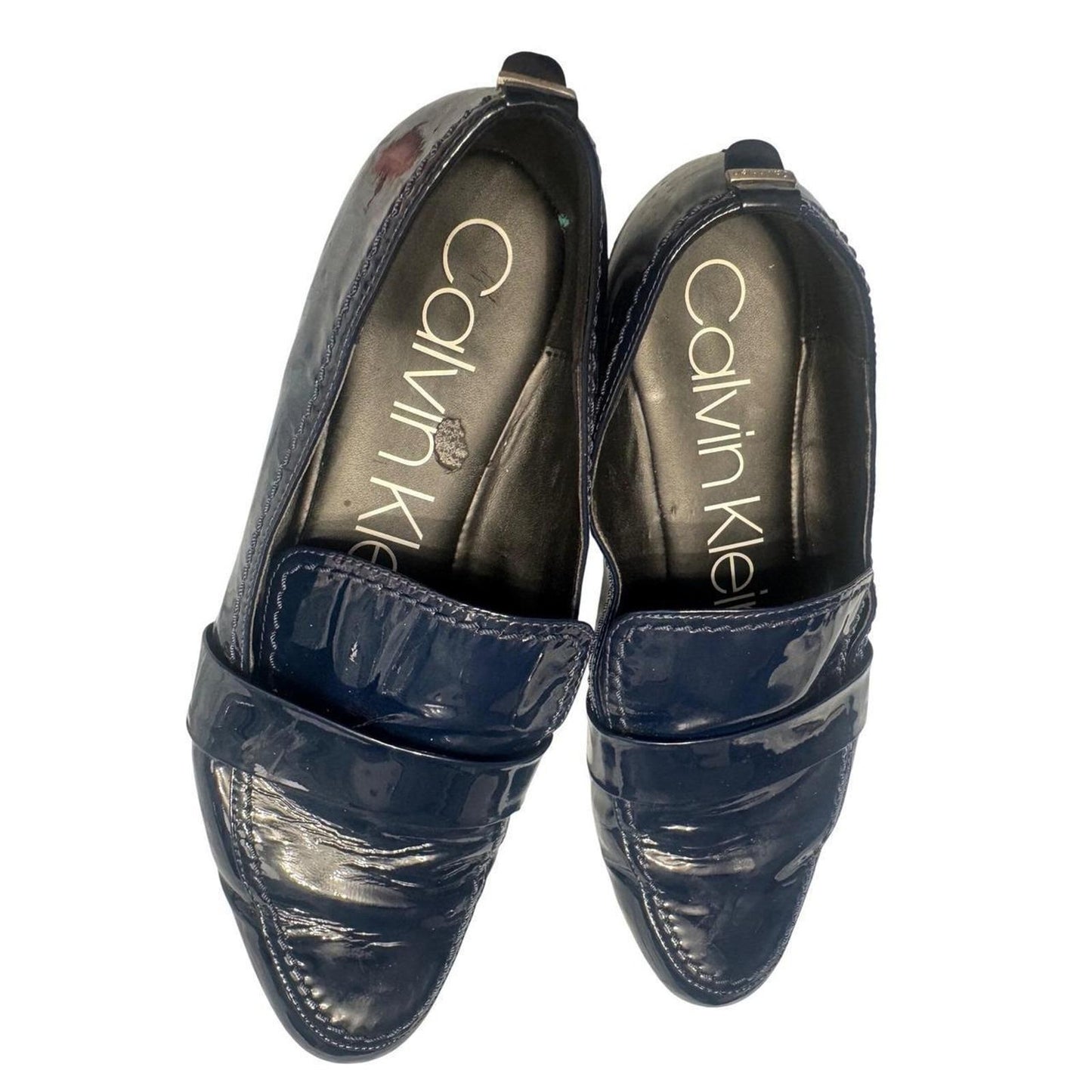 Calvin klein olette navy patent