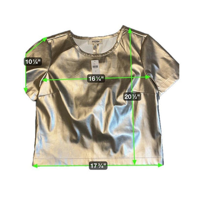 Porridge clothing metallic gold faux