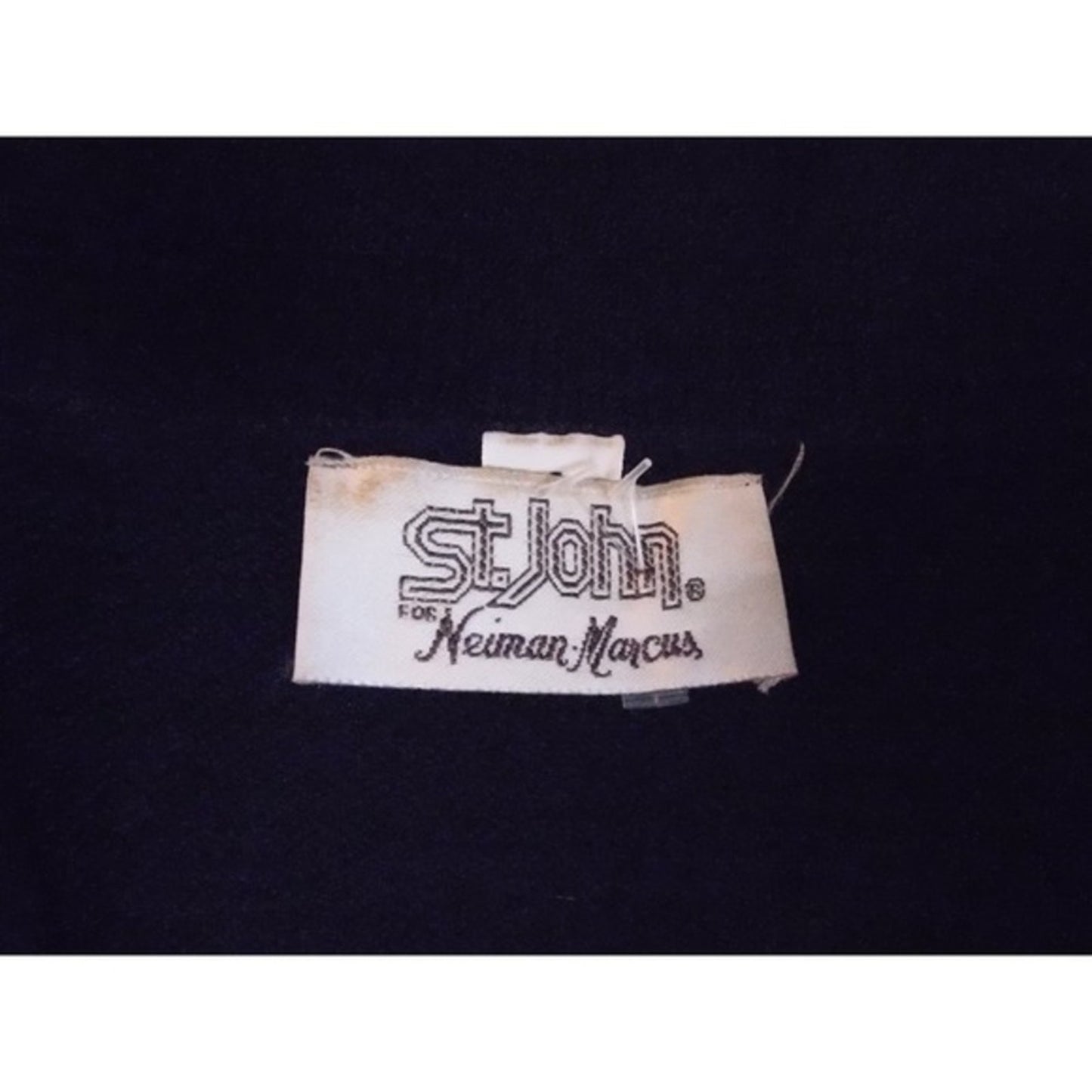 St John For Neiman Marcus Black Knit Cardigan Jacket& Skirt Set Two Piece size 4