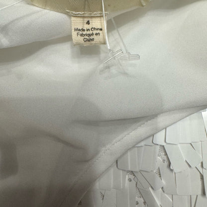 L’AGENCE White Sequin Mini Dress – Size 4 – Retails $595