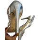 L.K. Bennett Metallic Silver Strappy Sandals – Size 40 (US 9)