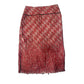Tory Burch Red Geometric Jacquard Pencil Skirt –size 4
