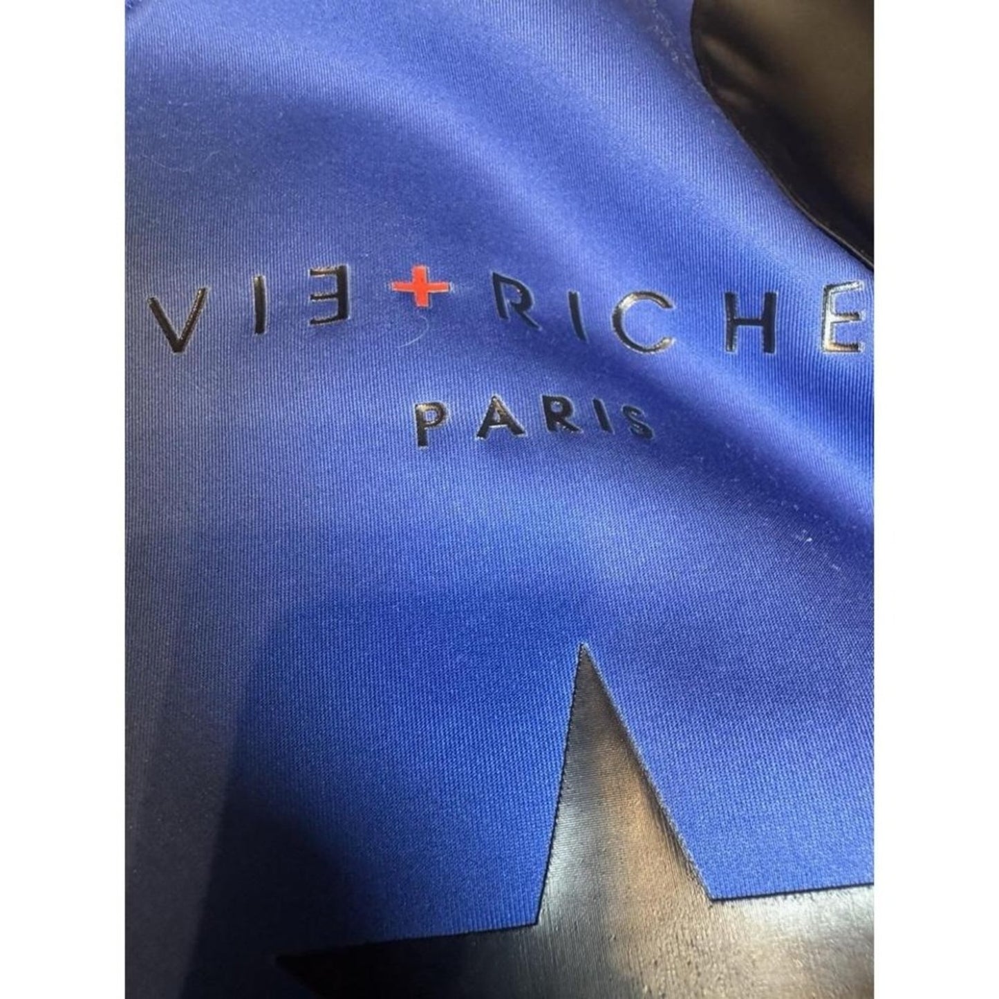 Vie+Riche Paris Royal‎ Blue Bomber Jacket XXL Streetwear Star Stripe Design
