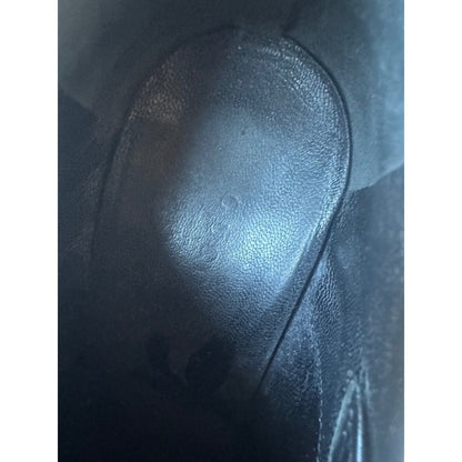 Gucci Black Leather Ankle Booties with Gold Horsebit – Made in Italy (Size 38)