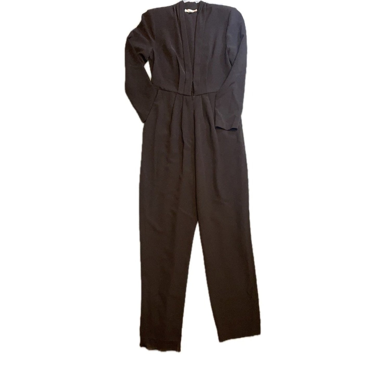 A.L.C. Black Long Sleeve Wide Leg Jumpsuit Size 6