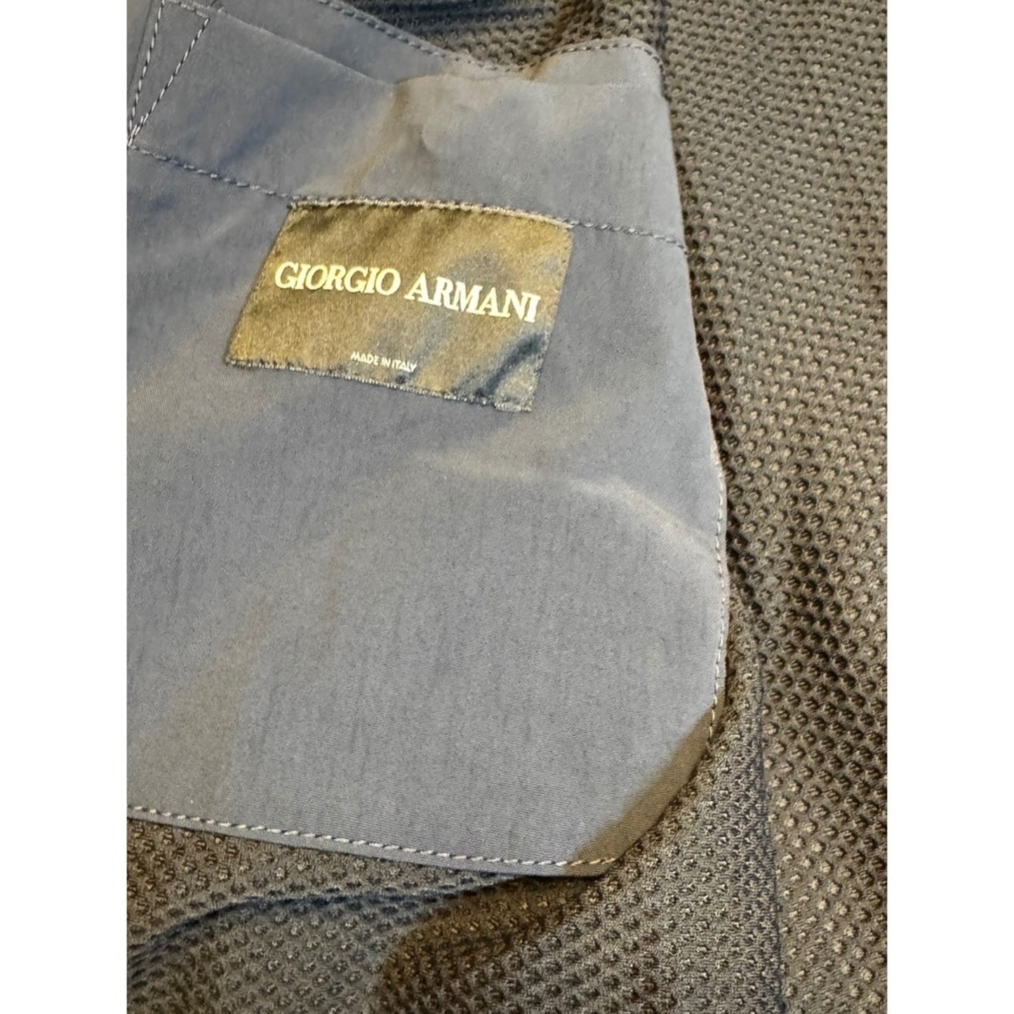 Giorgio Armani Rain Jacket Made in Italy Lightweight Full Zip Outdoor Coat XL