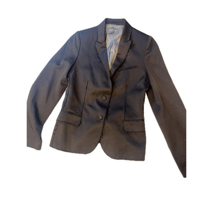 Zadig & Voltaire Virgin BF Deluxe Jacket Black Textured Blazer Size 38 size 6
