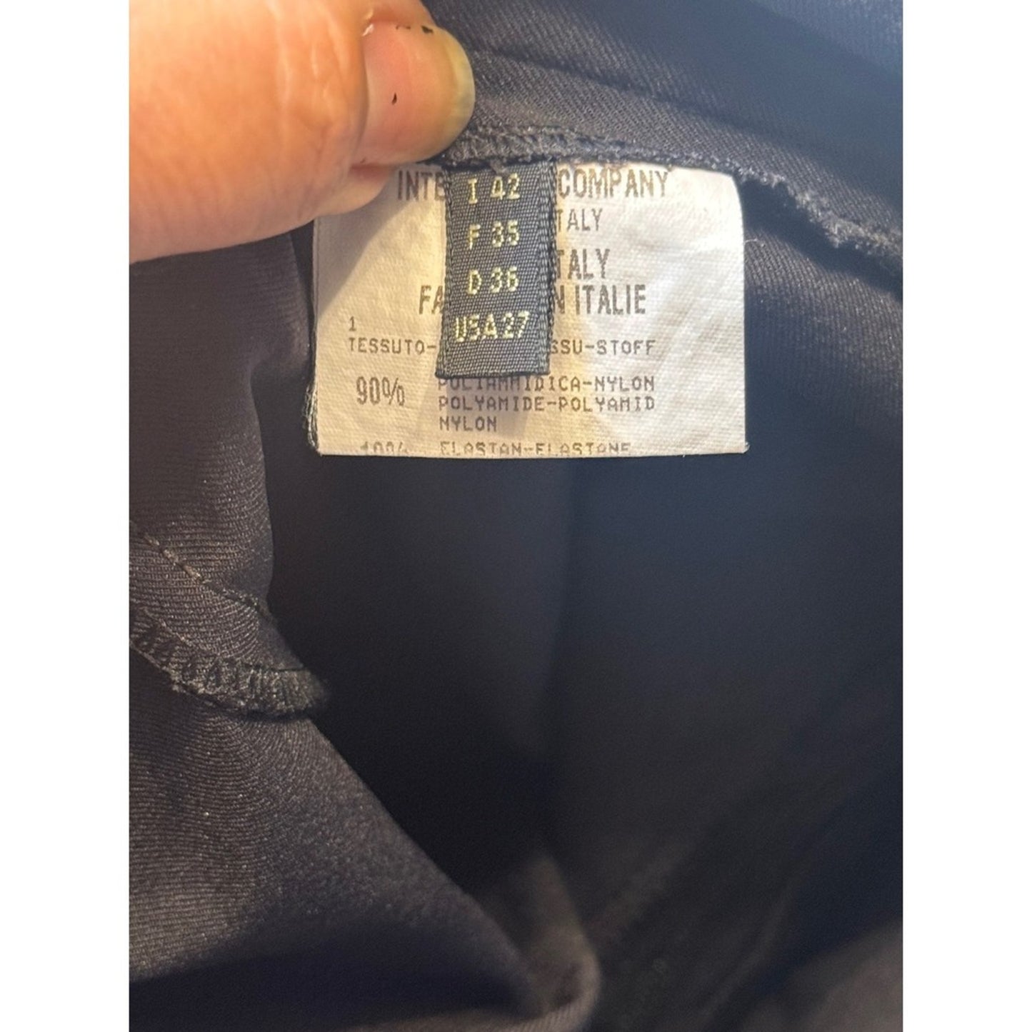 Marithe Francois Girbaud Black  Tailored Trousers Pants  Made in Italy Size 31