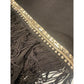 Rock N Karma One Size Black Fringe Poncho Beaded Embellished Overlay Cover Up