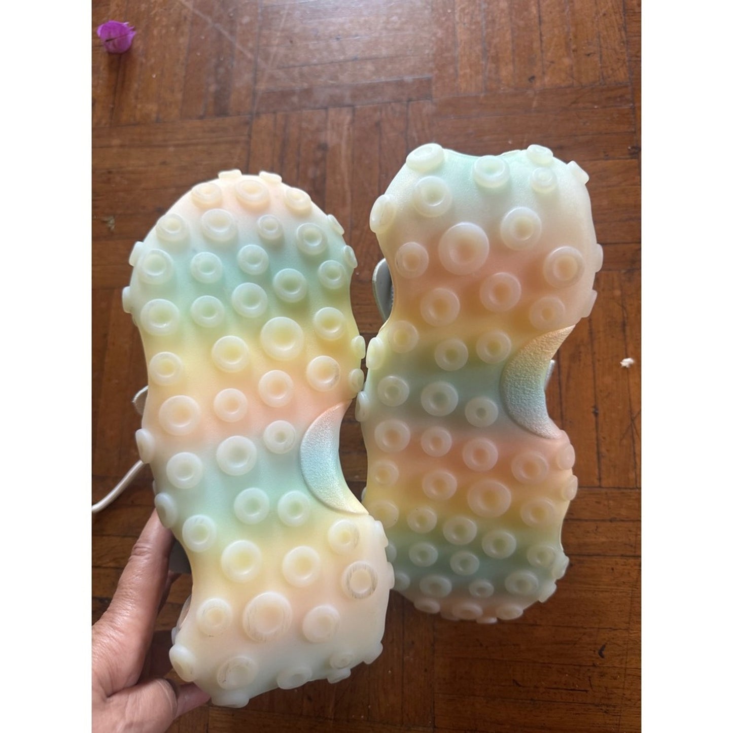 Anthony Wang Carambola-02 Platform Sneakers Rainbow Accent Size 9