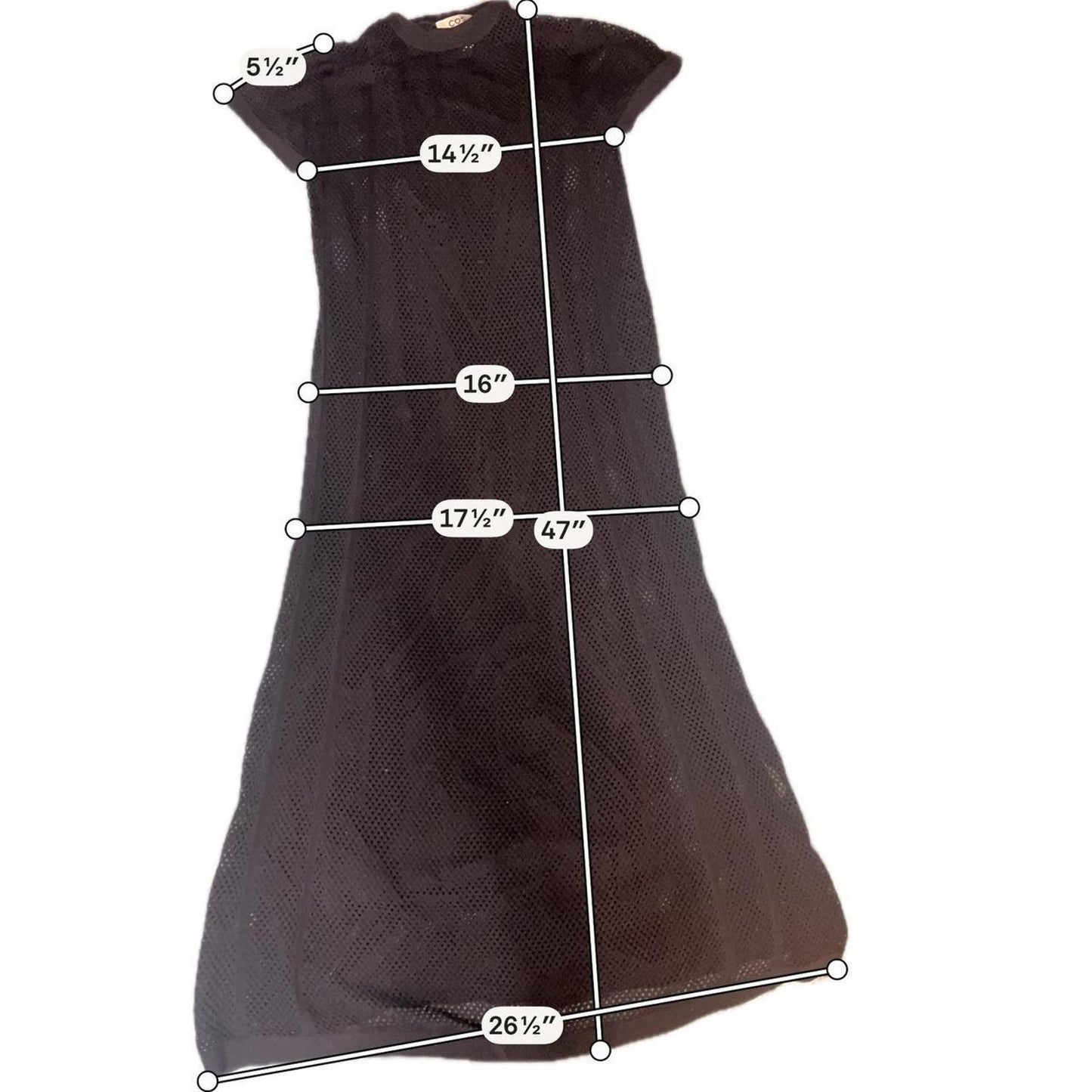 Cos mesh knit maxi dress