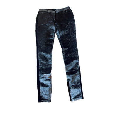 Balmain Paris Metallic Silver Skinny Pants – Size 36 (Made in France) Size 4