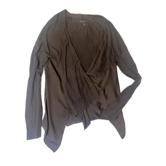 AllSaints Carmel Cardigan Bl Draped Open Front Knit Medium