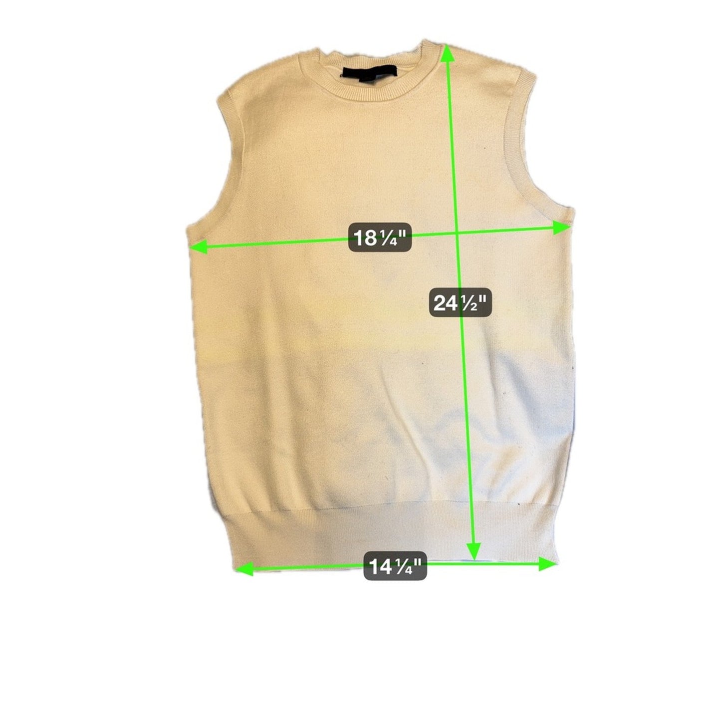 Alexander Wang XS Sleeveless Sweater Tank Top Knit Blue Yellow White