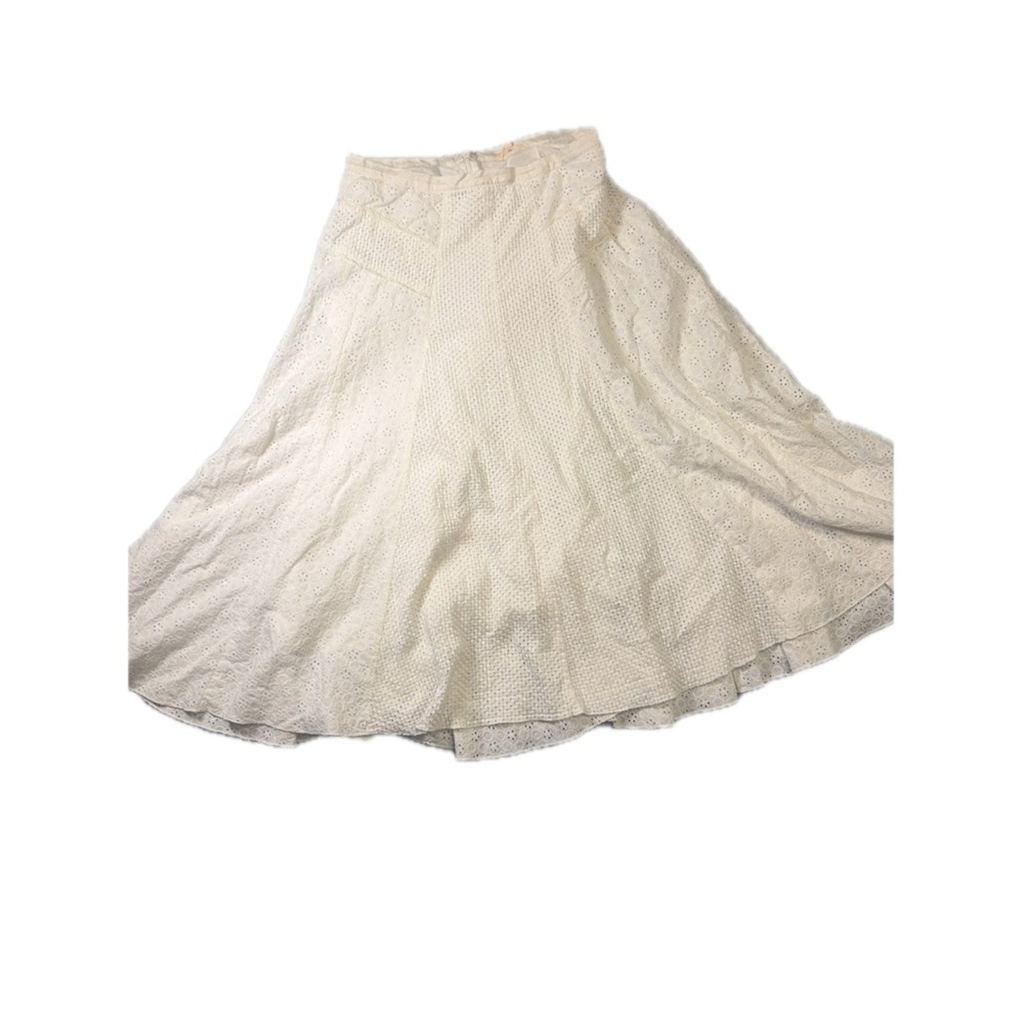 Rebecca Taylor White Eyelet Maxi Skirt – Size 4