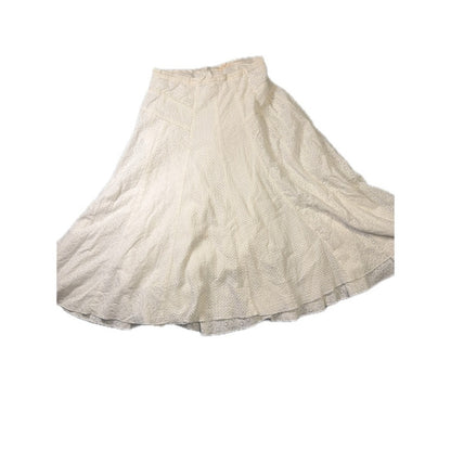 Rebecca Taylor White Eyelet Maxi Skirt – Size 4