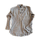 BOSS Hugo Boss Slim Fit Stretch Plaid Dress Shirt Mens Medium