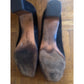 Salvatore Ferragamo Black Suede Leather Block Heel Pumps - Size 9.5B
