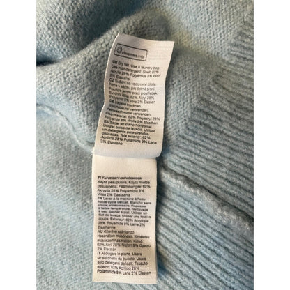 AND OTHER STORIES Los Angeles Atelier Wrap Cardigan Sweater Baby Blue XS