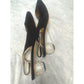 Kate Spade New York Black Slingback Heels Jeweled Ball Kitten Heel Pumps size 8