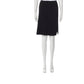 Giorgio Armani Black Virgin Wool Knee Length Skirt Size M