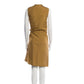 Vince Sleeveless Tie-Waist Shirt Dress – Camel Brown (Size Large / US 10)