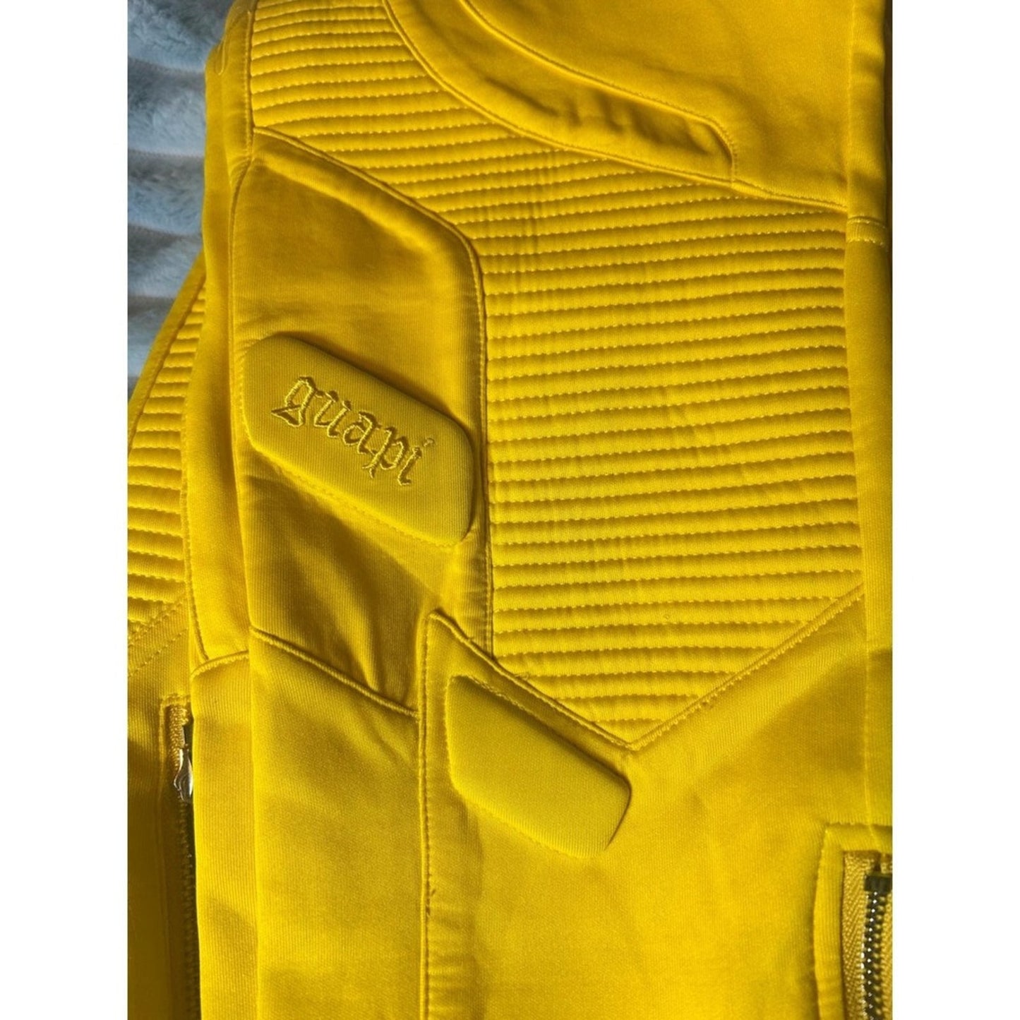 Guapi Aaron Wilhelm Moto Joggers Mens 30 Yellow Limited Edition Biker Pants