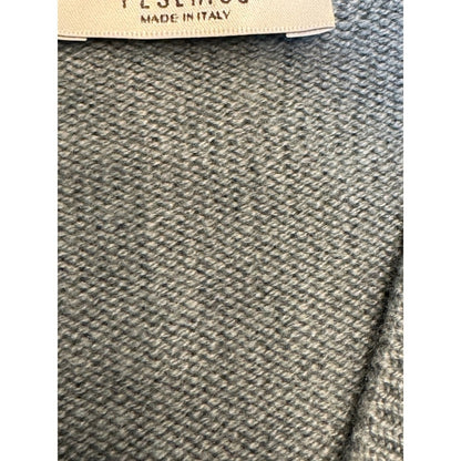 Italian Wool Silk Cashmere V-Neck Knit Sweater Top