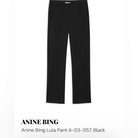 Anine Bing Black Boot Cut Flare Pants size small NWT